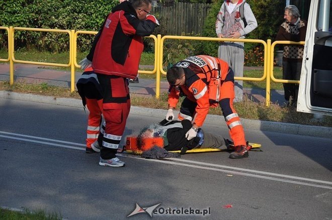 Wypadek na Korczaka: Potrącił inwalidę na przejściu dla pieszych [11.10.2013] - zdjęcie #3 - eOstroleka.pl
