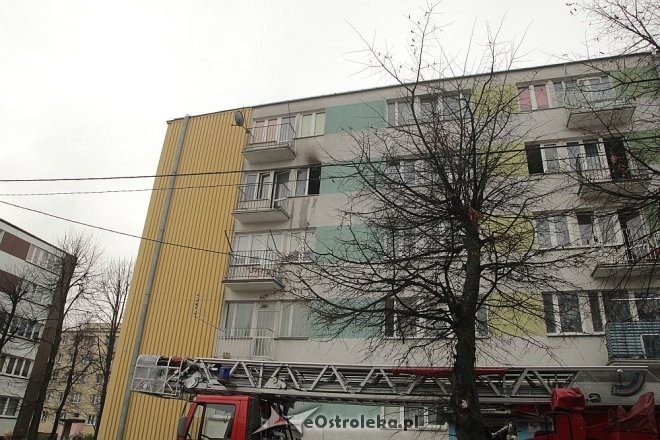 Pożar w mieszkaniu przy Celulozowej. Jedna osoba trafiła do szpitala [30.10.2013] - zdjęcie #10 - eOstroleka.pl