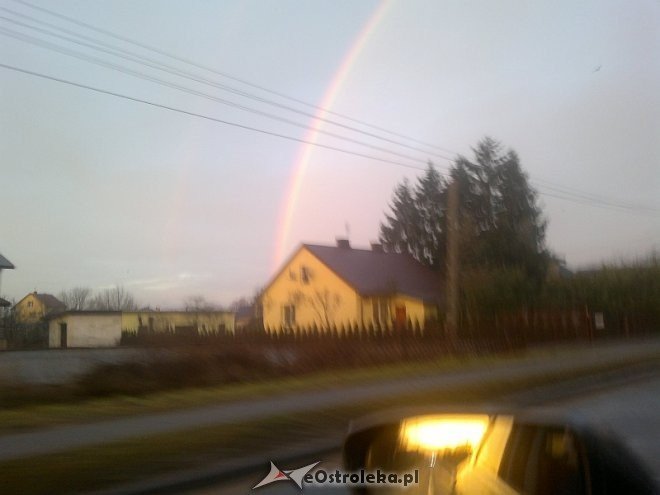 Styczniowa tęcza nad Ostrołęka [8.01.2014] - zdjęcie #6 - eOstroleka.pl