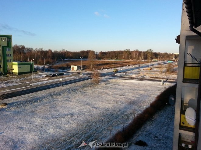 Pierwszy śnieg w Ostrołęce w 2014 roku [13.01.2014] - zdjęcie #2 - eOstroleka.pl