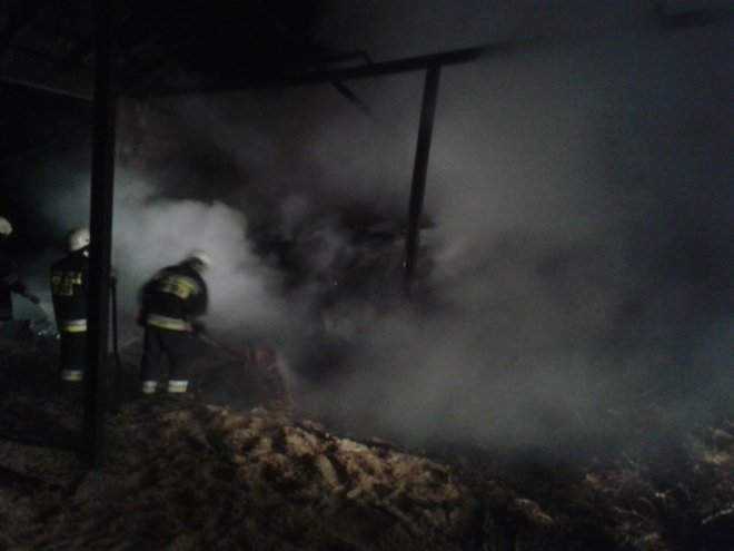 Pożar w Malinowie [18.01.2014] - zdjęcie #1 - eOstroleka.pl