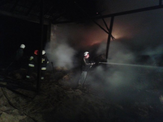 Pożar w Malinowie [18.01.2014] - zdjęcie #2 - eOstroleka.pl