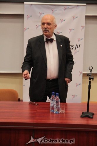 Janusz Korwin-Mikke w Ostrołęce [15.02.2014] - zdjęcie #32 - eOstroleka.pl