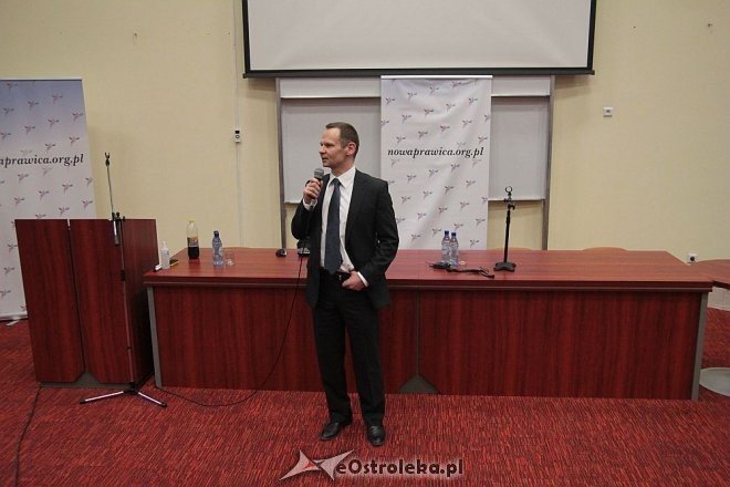 Janusz Korwin-Mikke w Ostrołęce [15.02.2014] - zdjęcie #9 - eOstroleka.pl