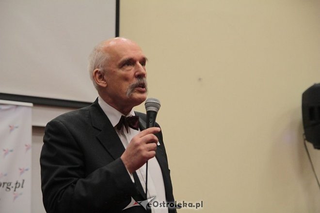 Janusz Korwin-Mikke w Ostrołęce [15.02.2014] - zdjęcie #3 - eOstroleka.pl