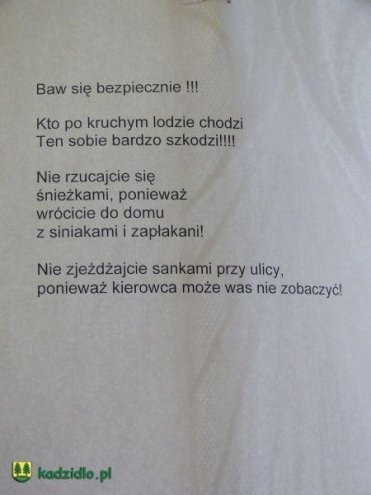 „Bądź bezpieczny zimą” – zajęcia profilaktyczne dla dzieci z ZPO w Kadzidle [18.02.2014] - zdjęcie #35 - eOstroleka.pl