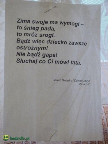 „Bądź bezpieczny zimą” – zajęcia profilaktyczne dla dzieci z ZPO w Kadzidle [18.02.2014] - zdjęcie #39 - eOstroleka.pl