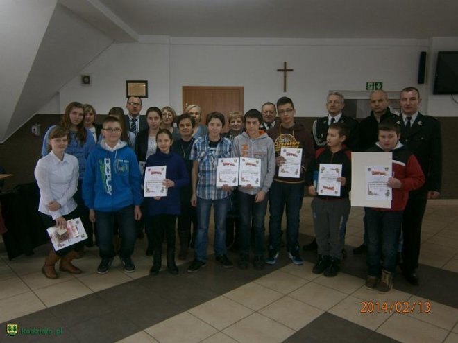 Eliminacje gminne XXXVII Ogólnopolskiego Turnieju Wiedzy Pożarniczej „Młodzież Zapobiega Pożarom” [25.02.2014] - zdjęcie #1 - eOstroleka.pl