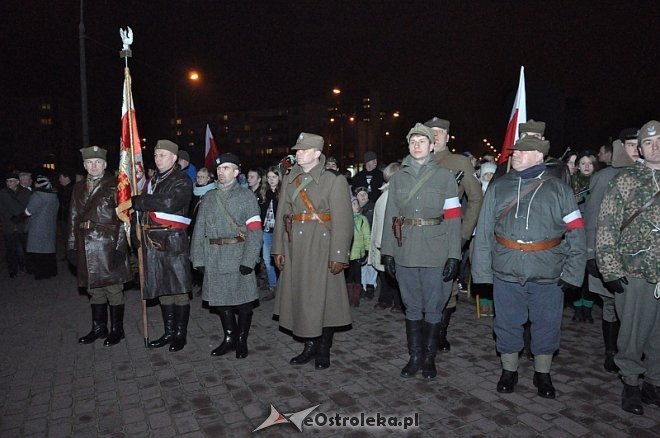 Marsz Pamięci Żołnierzy Wyklętych [01.03.2014] - zdjęcie #99 - eOstroleka.pl