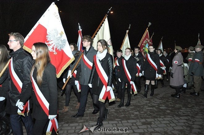 Marsz Pamięci Żołnierzy Wyklętych [01.03.2014] - zdjęcie #87 - eOstroleka.pl