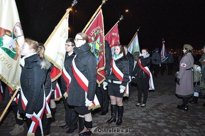 Marsz Pamięci Żołnierzy Wyklętych [01.03.2014] - zdjęcie #86 - eOstroleka.pl