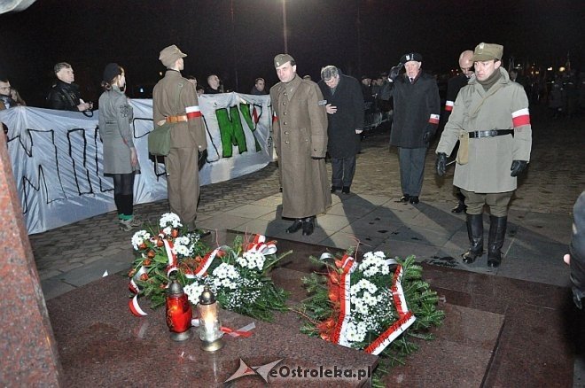 Marsz Pamięci Żołnierzy Wyklętych [01.03.2014] - zdjęcie #64 - eOstroleka.pl