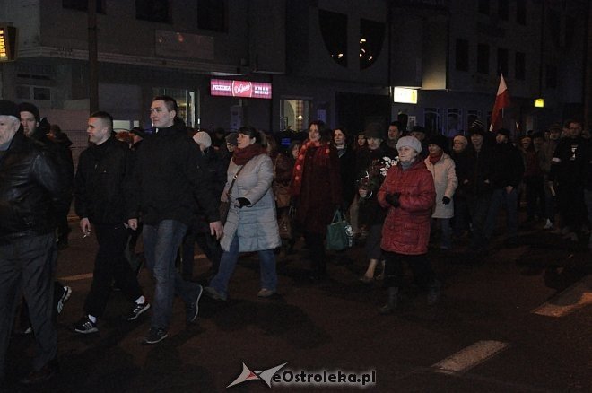 Marsz Pamięci Żołnierzy Wyklętych [01.03.2014] - zdjęcie #45 - eOstroleka.pl