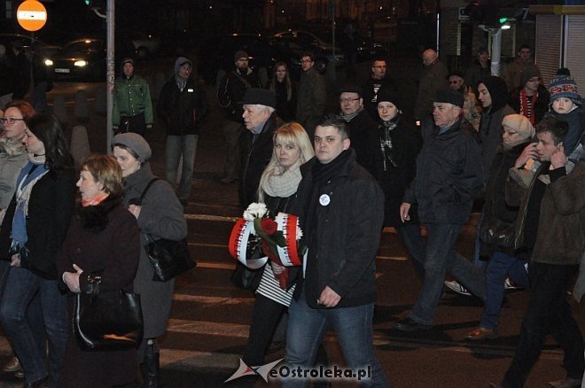 Marsz Pamięci Żołnierzy Wyklętych [01.03.2014] - zdjęcie #28 - eOstroleka.pl