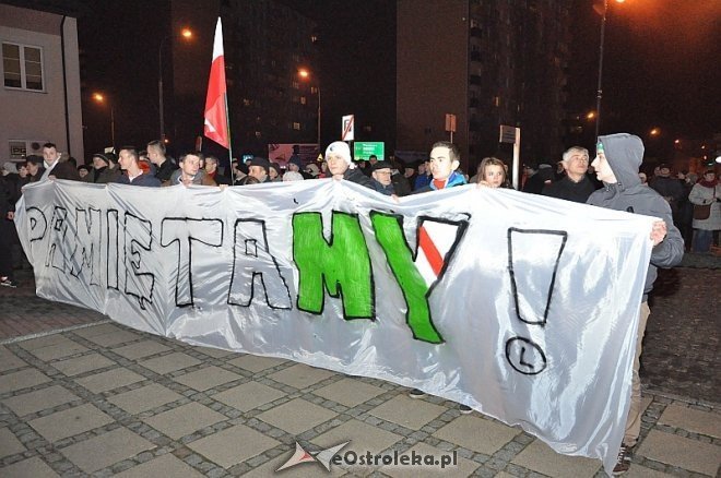 Marsz Pamięci Żołnierzy Wyklętych [01.03.2014] - zdjęcie #21 - eOstroleka.pl