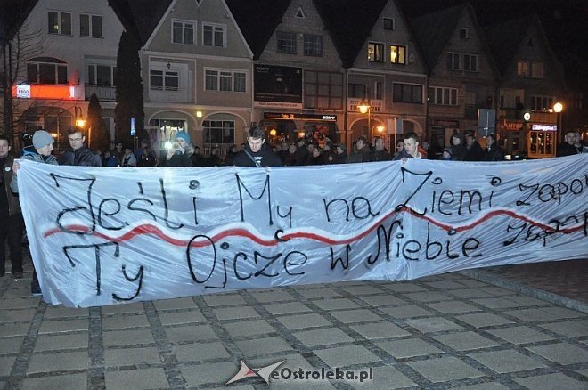 Marsz Pamięci Żołnierzy Wyklętych [01.03.2014] - zdjęcie #14 - eOstroleka.pl