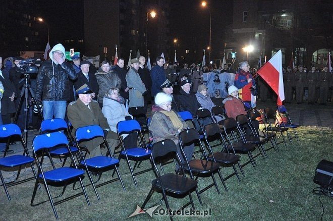 Marsz Pamięci Żołnierzy Wyklętych [01.03.2014] - zdjęcie #19 - eOstroleka.pl
