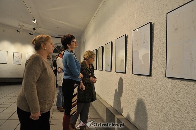 Wystawa Macieja Mielnickiego pt. „Rysunek” [06.03.2014] - zdjęcie #10 - eOstroleka.pl