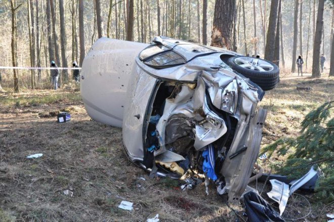 Groźny wypadek w Długosiodle [9.03.2014] - zdjęcie #2 - eOstroleka.pl