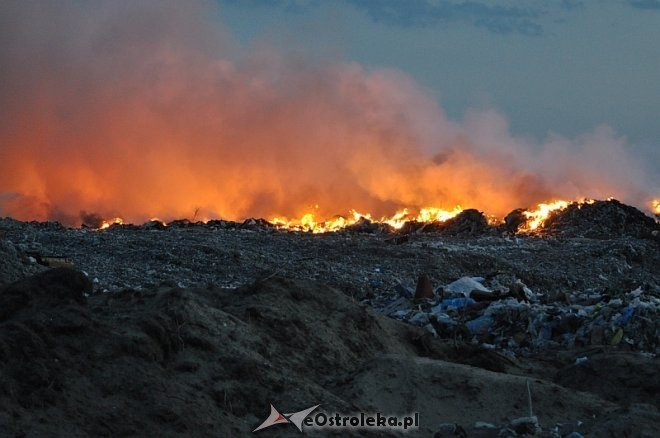 Płonie wysypisko śmieci przy ulicy Turskiego w Ostrołęce [31.03.2014] - zdjęcie #20 - eOstroleka.pl