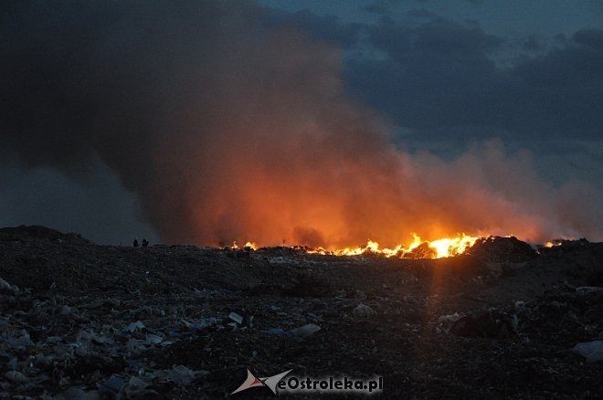 Płonie wysypisko śmieci przy ulicy Turskiego w Ostrołęce [31.03.2014] - zdjęcie #26 - eOstroleka.pl