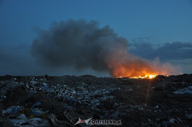 Płonie wysypisko śmieci przy ulicy Turskiego w Ostrołęce [31.03.2014] - zdjęcie #29 - eOstroleka.pl