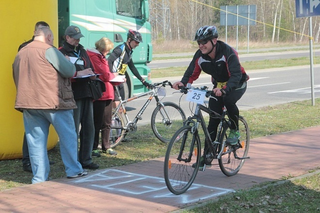 VI Ostrołęckie Zawody w Duathlonie [12.04.2014] - zdjęcie #14 - eOstroleka.pl