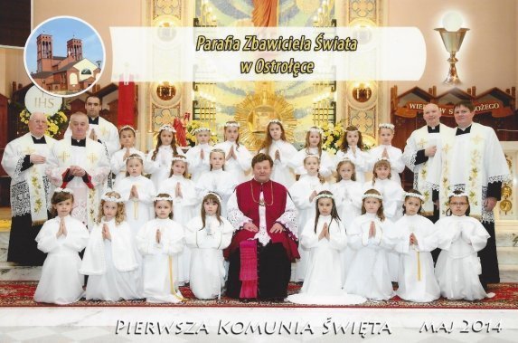 I Komunia Święta 2014 w parafii Zbawiciela Świata - zdjęcie #1 - eOstroleka.pl