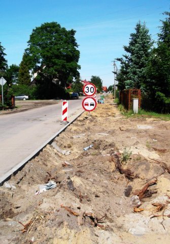 Myszyniec: Przebudowa ulicy Kolejowej - zdjęcie #1 - eOstroleka.pl