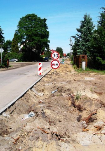 Myszyniec: Przebudowa ulicy Kolejowej - zdjęcie #13 - eOstroleka.pl
