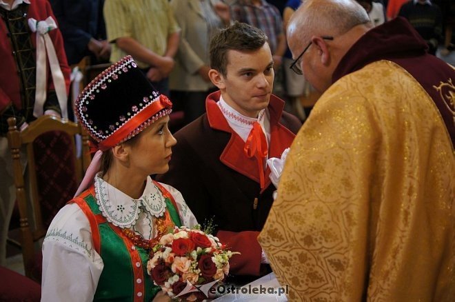 Wesele Kurpiowskie 2014: Ceremonia zaślubin po kurpiowsku [22.06.2014] - zdjęcie #37 - eOstroleka.pl