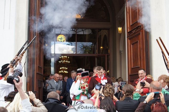 Wesele Kurpiowskie 2014: Ceremonia zaślubin po kurpiowsku [22.06.2014] - zdjęcie #33 - eOstroleka.pl
