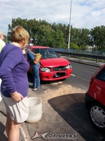 Karambol na „starym moście”. Zderzyły się cztery pojazdy [27.06.2014] - zdjęcie #2 - eOstroleka.pl