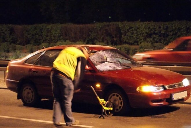 Śmiertelny wypadek na ul. Tragutta (01.05.09) - zdjęcie #1 - eOstroleka.pl