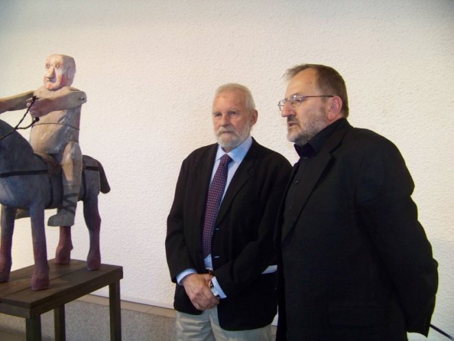Wernisaż rzeźby prof. Piotra Gawrona (03.07.2014) - zdjęcie #11 - eOstroleka.pl