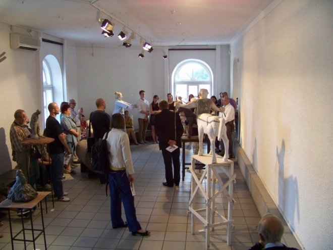Wernisaż rzeźby prof. Piotra Gawrona (03.07.2014) - zdjęcie #1 - eOstroleka.pl