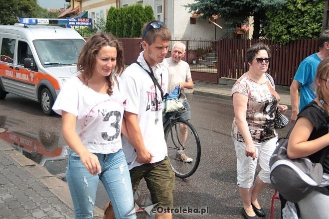 Piesza ełcka pielgrzymka na Jasną Górę zawitała do Ostrołęki [31.07.2014] - zdjęcie #1 - eOstroleka.pl