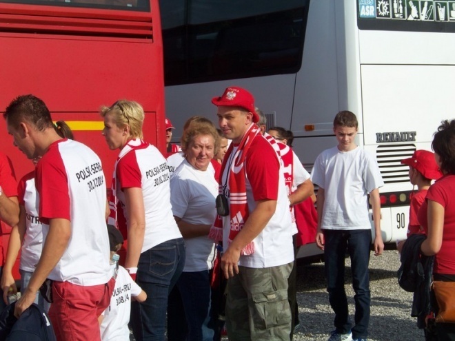 Kibice z Ostrołęki na meczu otwarcia Mistrzostw Świata (30.08.2014) - zdjęcie #16 - eOstroleka.pl