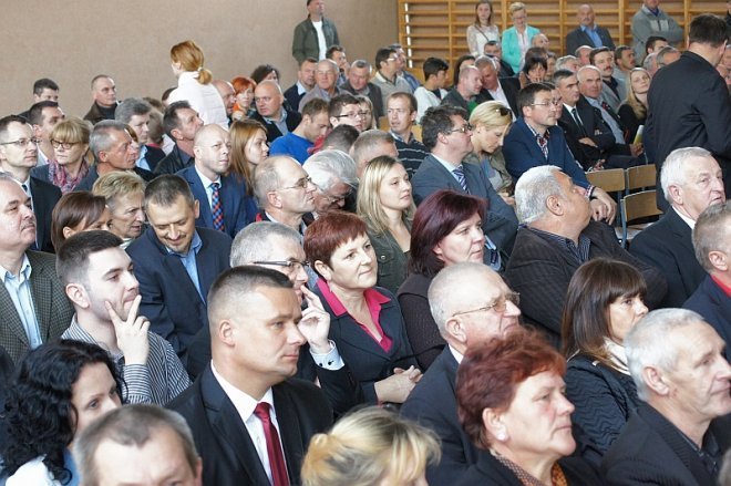 Jarosław Kaczyński w Kadzidle [05.10.2014] - zdjęcie #45 - eOstroleka.pl