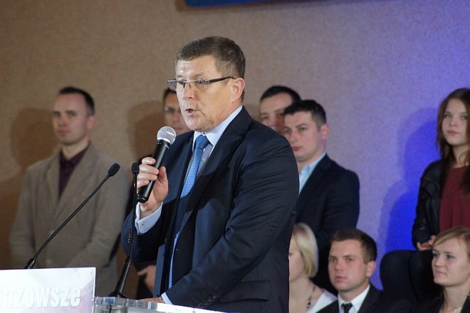 Jarosław Kaczyński w Kadzidle [05.10.2014] - zdjęcie #19 - eOstroleka.pl