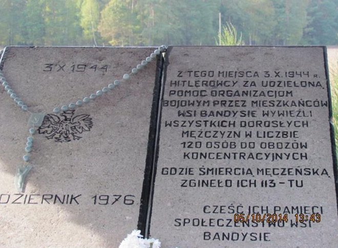W hołdzie 113 ofiarom pacyfikacji wsi Bandysie [07.10.2014] - zdjęcie #4 - eOstroleka.pl