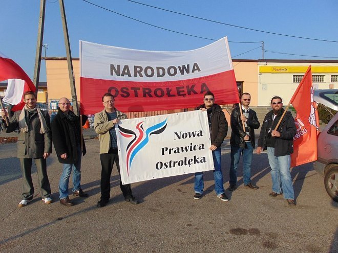 „Narodowcy” z Ostrołęki wspierają protestujących rolników [05.11.2014] - zdjęcie #5 - eOstroleka.pl