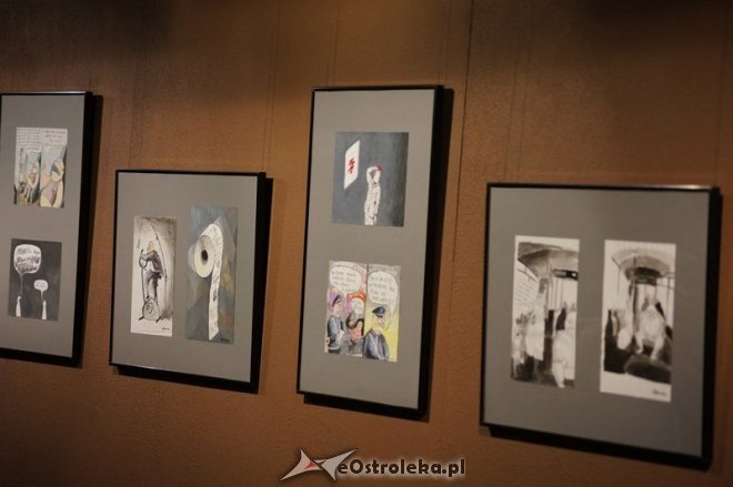 Wernisaż wystawy rysunków Moniki Janowskiej (14.11.2014) - zdjęcie #2 - eOstroleka.pl