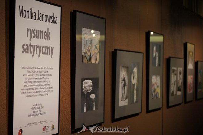 Wernisaż wystawy rysunków Moniki Janowskiej (14.11.2014) - zdjęcie #3 - eOstroleka.pl