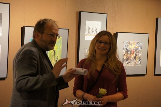 Wernisaż wystawy rysunków Moniki Janowskiej (14.11.2014) - zdjęcie #24 - eOstroleka.pl