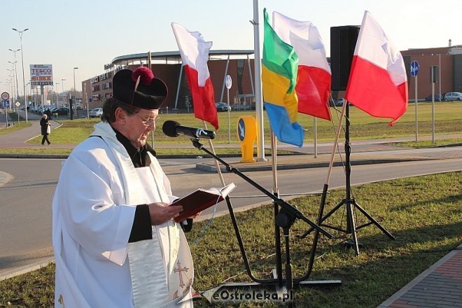Rondo im. Romana Dmowskiego w Ostrołęce [24.11.2014] - zdjęcie #22 - eOstroleka.pl