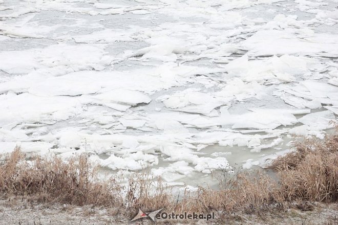 Narew w górnym biegu zamarzła. Z pomocą rusza wojsko [04.12.2014] - zdjęcie #12 - eOstroleka.pl