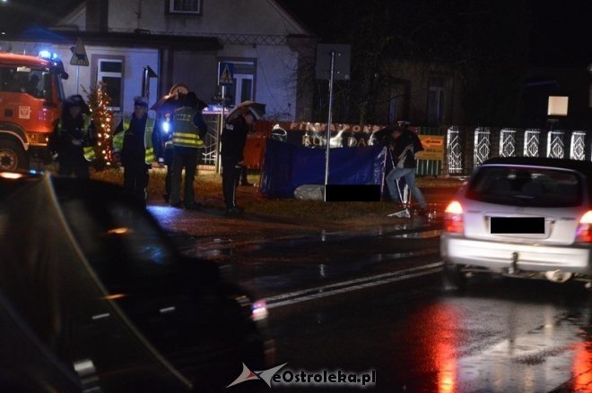 Śmiertelne potrącenie pieszego w Zamościu [23.12.2014] - zdjęcie #1 - eOstroleka.pl