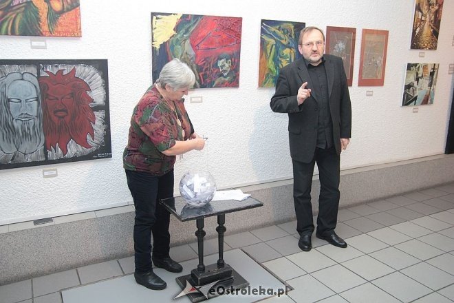 Finisaż wystawy Ostrołęckiego Przeglądu Twórczości Plastycznej [29.01.2015] - zdjęcie #20 - eOstroleka.pl