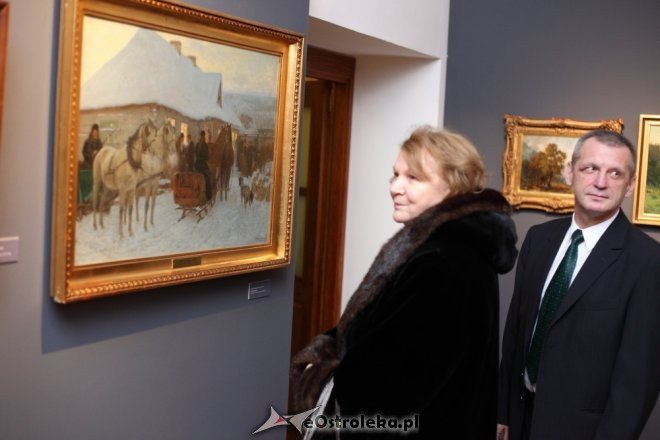 Wernisaż wystawy „Malarstwo polskie XIX i XX wieku. Monachium-Wilno-Kraków” [01.02.2015] - zdjęcie #15 - eOstroleka.pl
